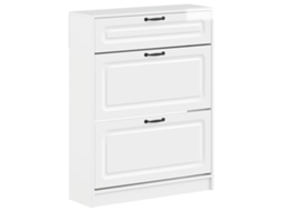 Vidaxl Armário De Sapatos Utrecht 78 X 24 X 100 Cm Branco Brilhante