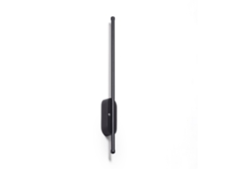 Aplique De Parede Led 3w Com Bateria Usb Recarregável Metal Aura Preto Ledkia