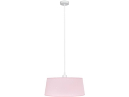 Candeeiro de Teto FABRILAMP Consciencia (Rosa - E27 - Máx. 60W - Metal - Tecido)