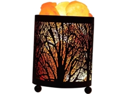 Luminária de Mesa Compacta com Lâmpada de Sal Decorativa para Quarto, Plugue Europeu e Luz Noturna Inclusa. SFUSHOS