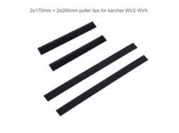 2 Peças Raspador Janela Limpeza Puxando Lábios Tira Raspador Para Karcher Wv1 250mm Wv2 Wv5 Limpador De Vidro Limpador Janela 170/280mm*