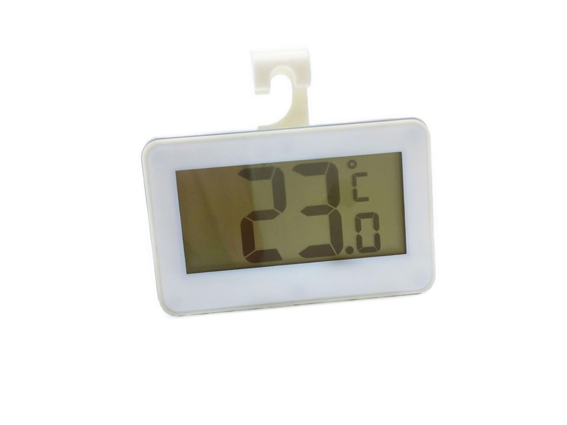 Lurelia Termómetro Digital Para Frigorífico, Alta Precisão, Visor Lcd, Memória Máx./mín., Impermeável, Suporte Prático