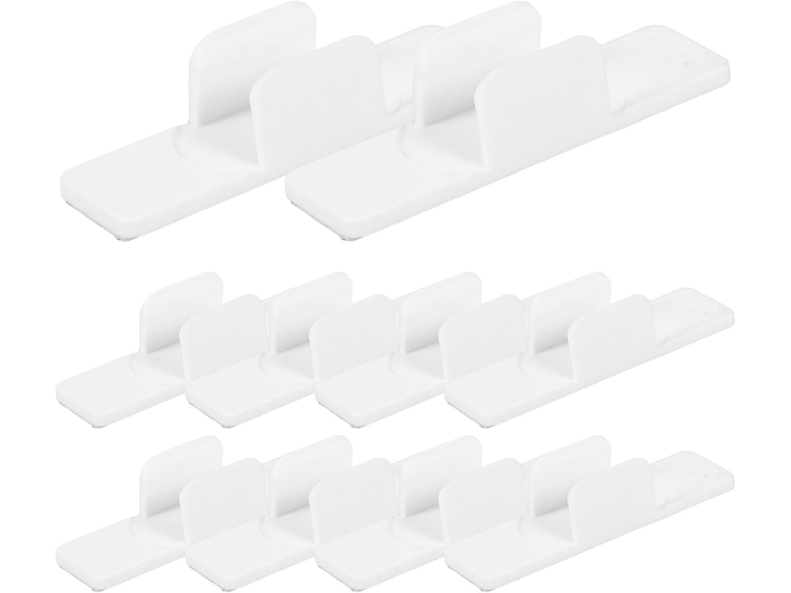 Porta-lápis adesivos de plástico, 20 unidades, prendedores Caneta para evitar perdas, decoração escolar, adequados