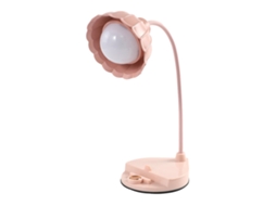 Lâmpada de Mesa Led para Leitura com Toque Sensível Rosa Plegável Usb | S/MARCA