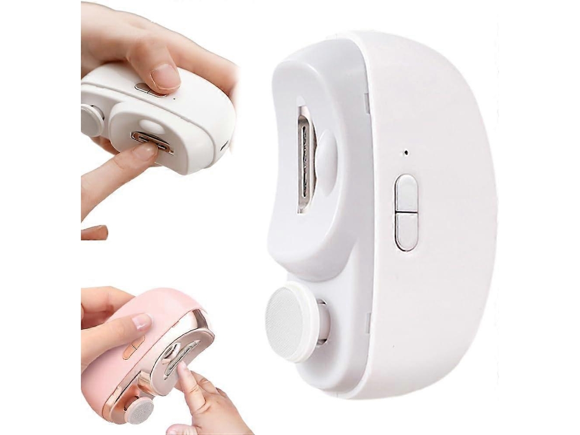 Cortador De Unhas Elétrico Automático 2 Em 1 Com Lâmpada Para Crianças E Adultos Db Slowmoose