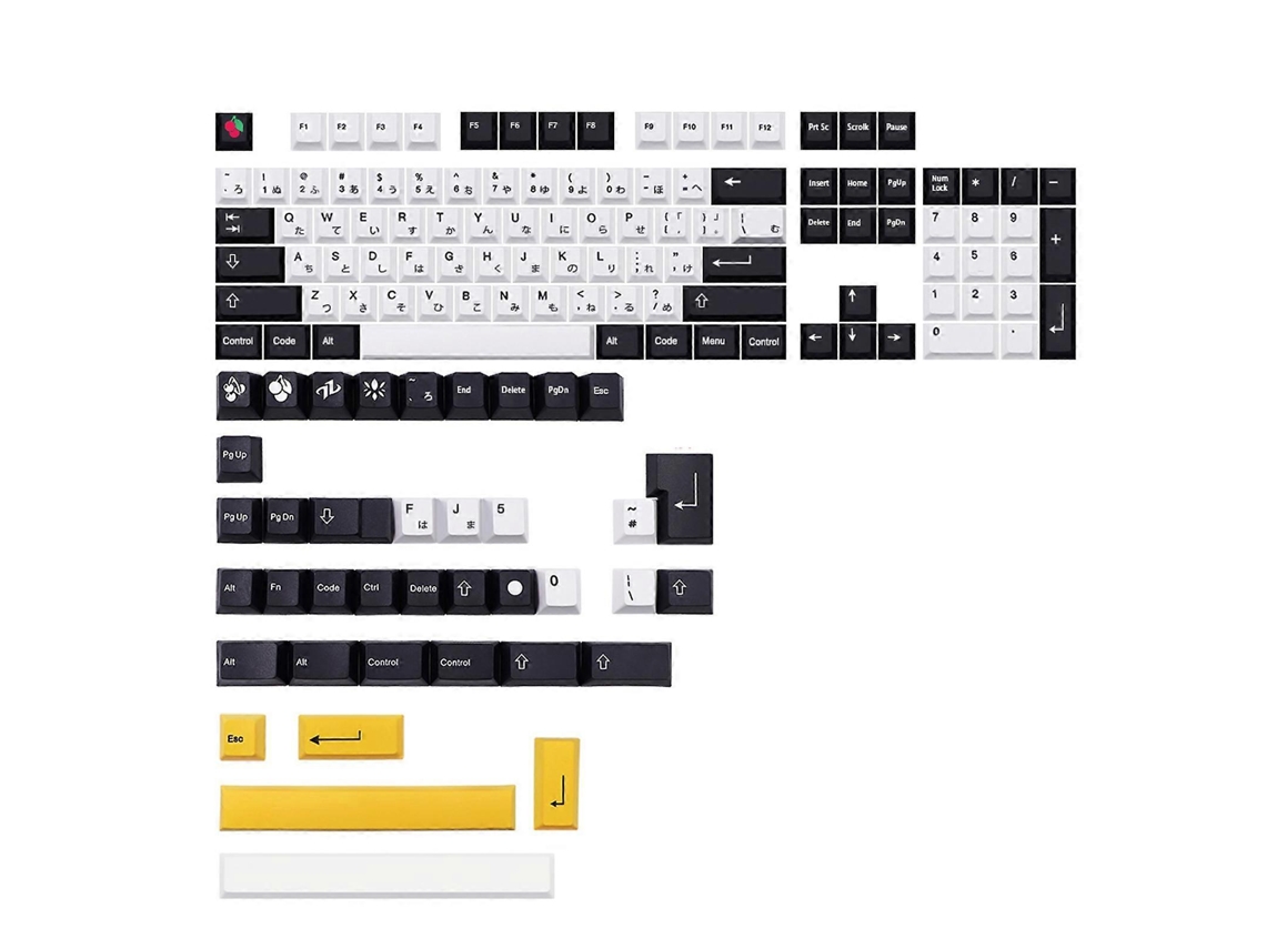 143 Teclas Pbt Dye Sublimation Keycaps Cherry Profile Para Teclado Mecânico Diy Japonês Aquaforge