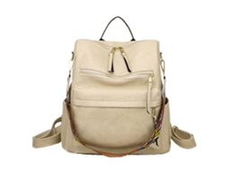 Mochila Feminina Moda Em Couro Sintético Bolsa De Viagem
