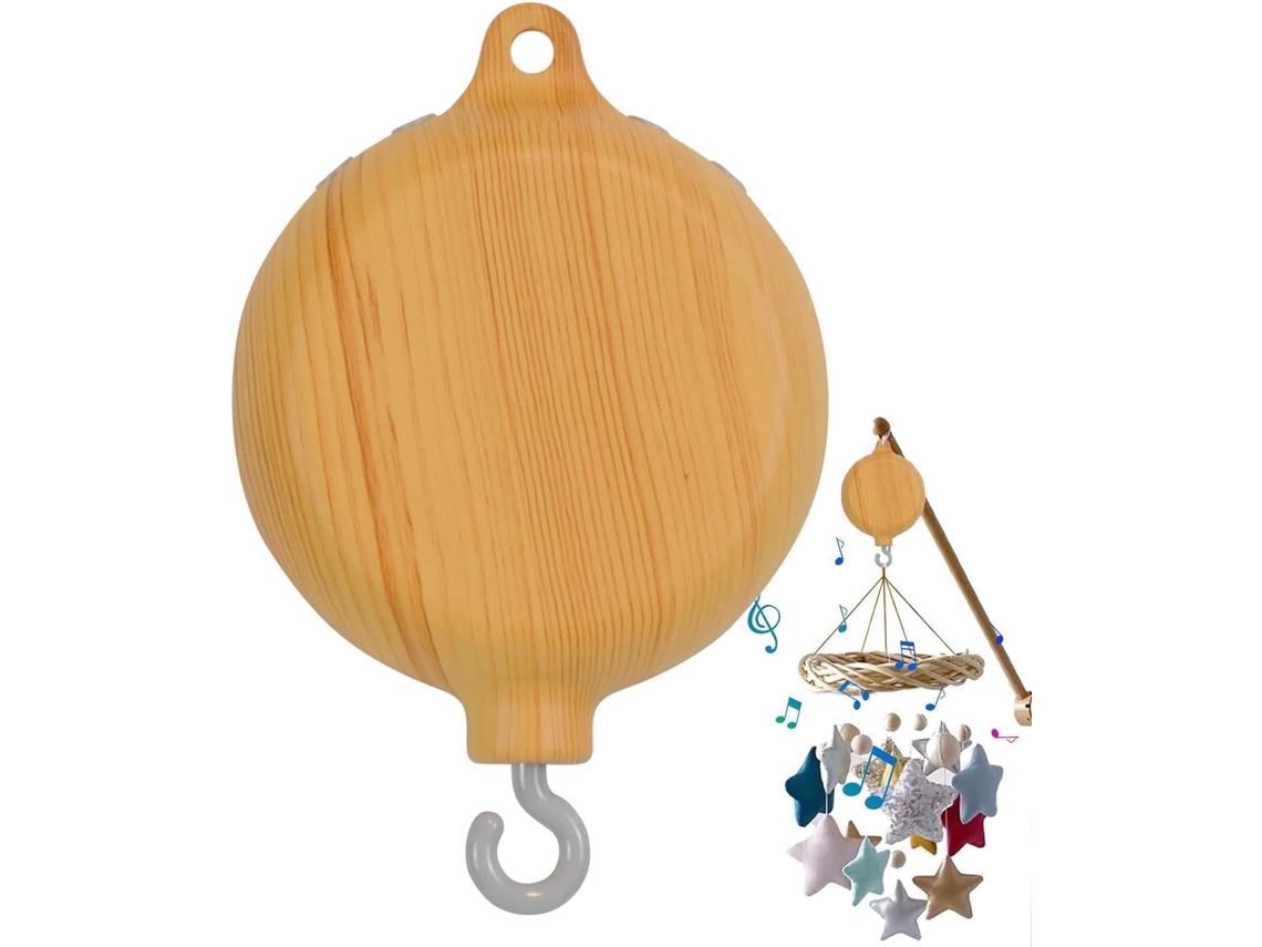Motor Para Móbile De Berço, Caixa De Música Para Quarto De Bebê, Giratório, Toca 35 Melodias | Design De Sino De Vento