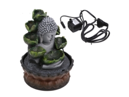 Estátua de Buda com Fontainha Mesa Resina Decoração