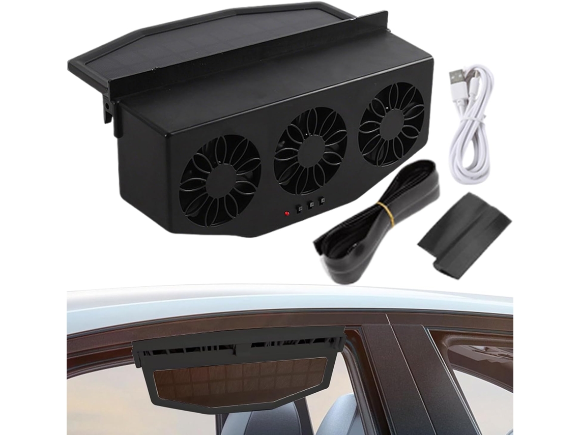Dispositivo De Ventilação Com Exaustor Solar Para Carro