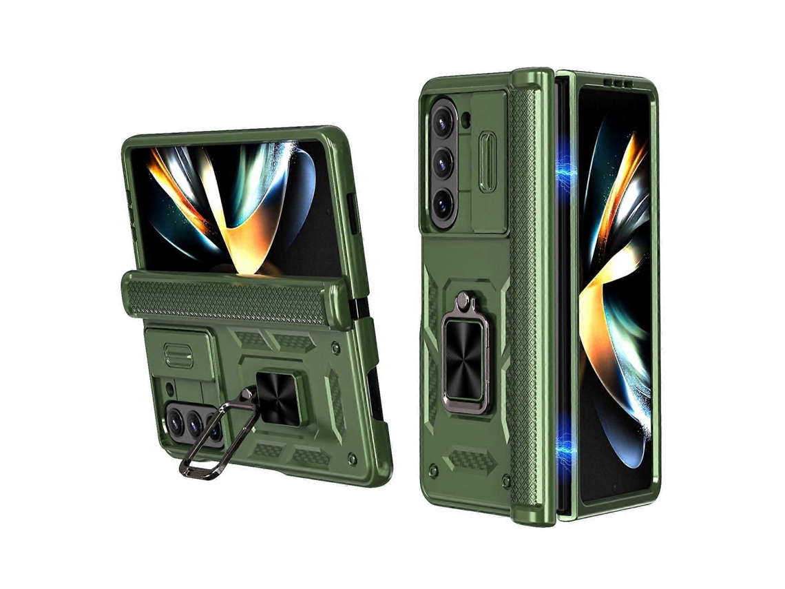 Capa Para Celular Kalebol Com Dobradiça Deslizante E Suporte De Anel Para Samsung Galaxy Z Fold6 5g