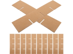 20 Divisórias Papelão Caixas Mudança 335x335x80 Grades Compartimentos 82x82x80 Proteção Embalagens Pratos GOKOCO