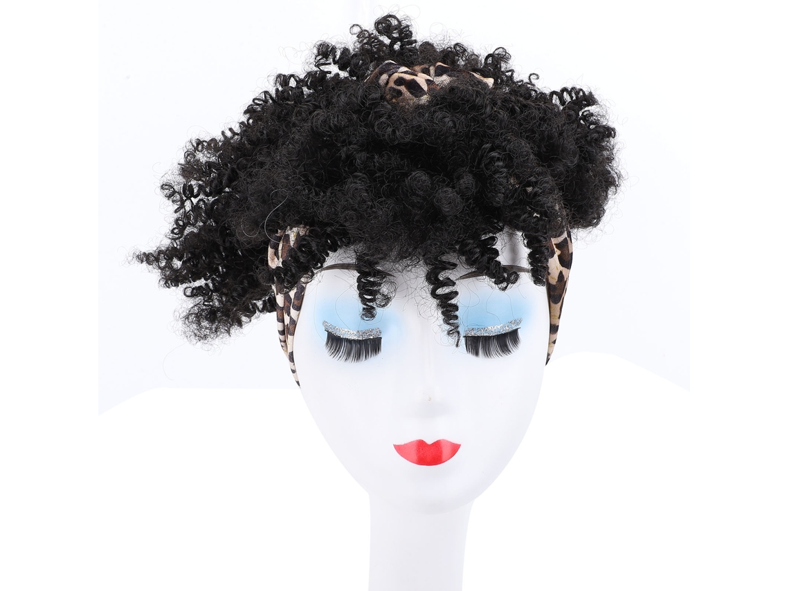 Peluca Com Diadema De Onda Profunda E Cachos Para Mulheres Fashion