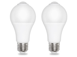 LÂMPADA de sensor de luz Nova Line E27 12W branco frio 6500K 1000lm 220V, 2 unidades