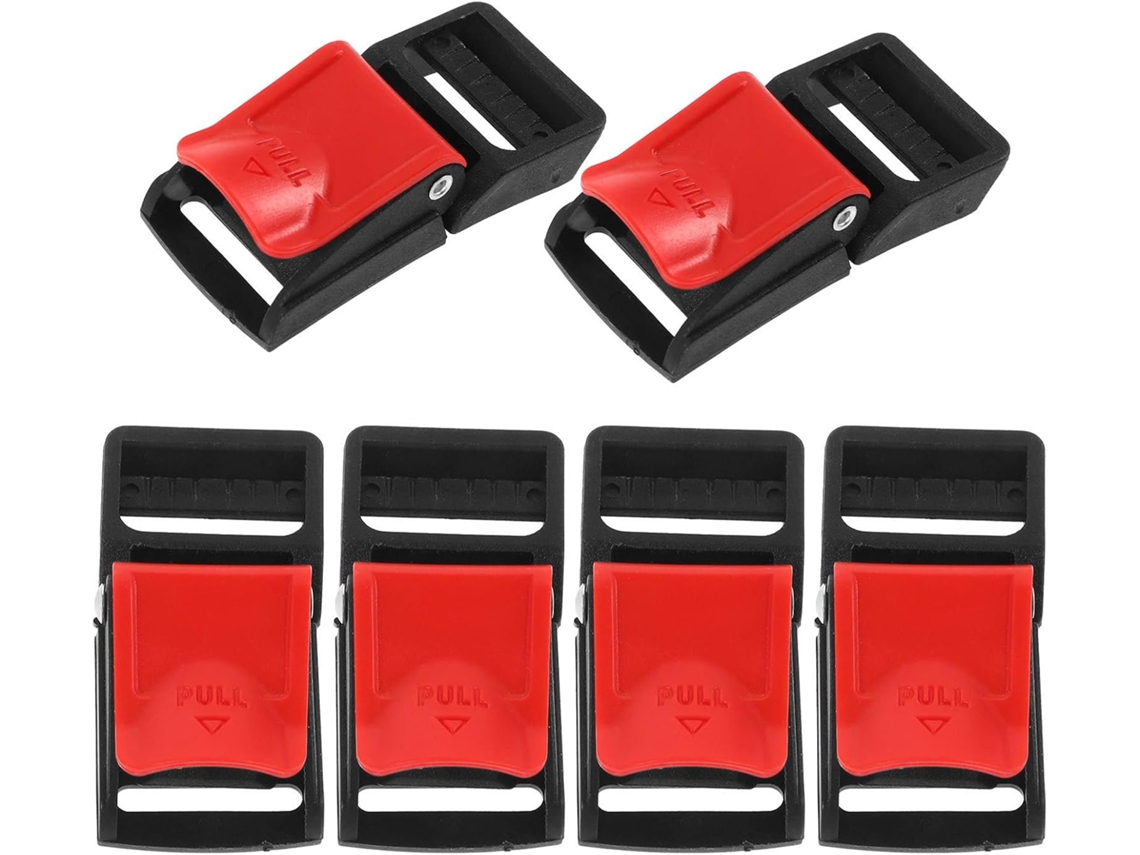Conjunto De 6 Fivelas De Liberação - Para Uso Prático E Funcional