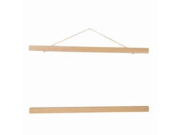 Quadro De Madeira Branco Laxiscreed 40cm Para Decoração Élégante