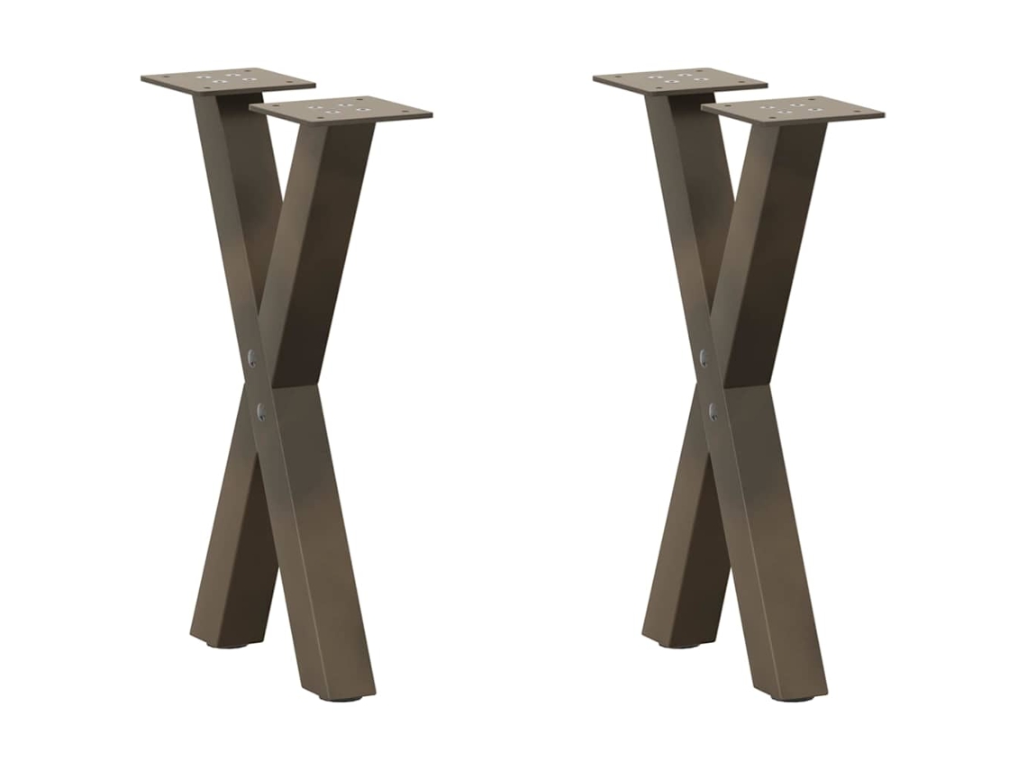 Coffee Table Leg, Coffee Table Legs Vidaxl Marrom Aço (28 X (42-43) Cm (40 Mm))