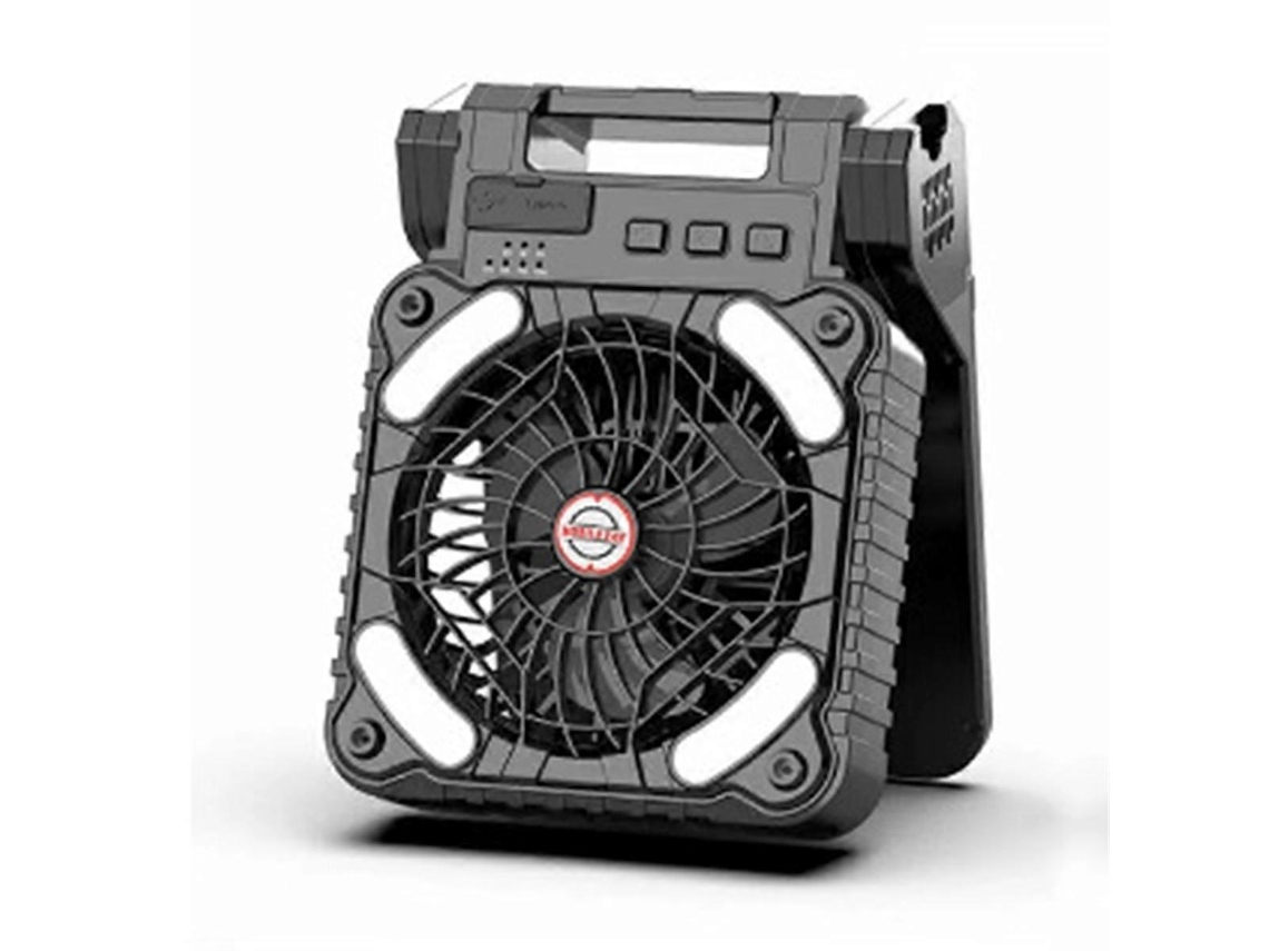 Ventilador Com Lanterna Led Solar Para Camping