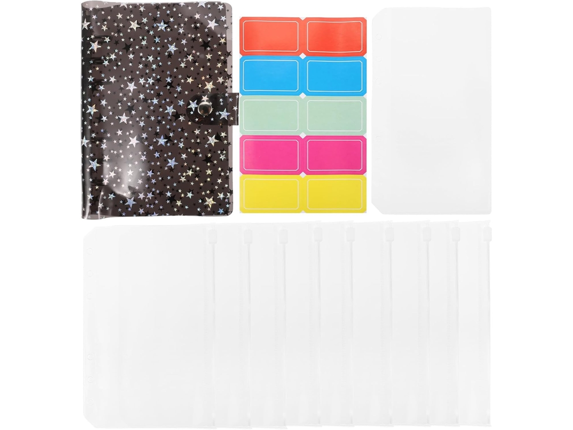 Organizador Osaladi para massas, tamanho A6, resistente à água, com 9 envelopes com zíper, ideal para uso diário fora da mesa e para viagens.