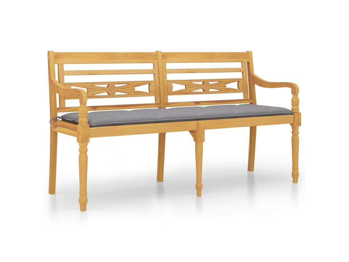 Banco VIDAXL Marrom Teca (150x51.5x84 cm)