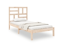 Estrutura de Cama Solteiro 90x190 Cm Madeira Maciça MAISON EXCLUSIVE