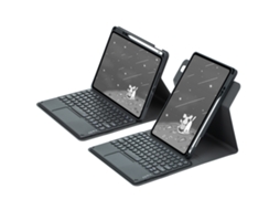 Capa Teclado Bluetooth Czhhmart Para Ipad Air3/pro (10.5) Polegadas,teclado Com Tampa Redonda (negro)