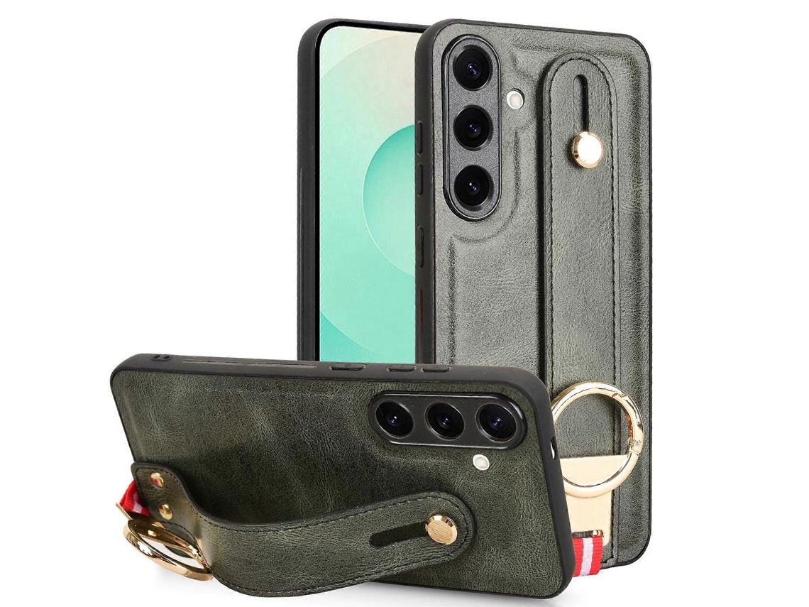 Capa De Celular Com Pulseira De Couro