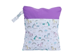 Bolsa De Fraldas Com Duas Fechaduras Zipper Para Bebê, Design De Selo E Seco, 35x30cm