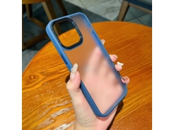 Capa Para Iphone 17 Pro Max, Azul Marinho, Com Toque Suave, Fosca E Transparente, Resistente A Impressões Digitais.