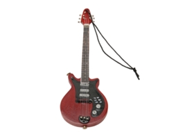 Modelo Miniatura Guitarra Eléctrica Madeira para Decoração