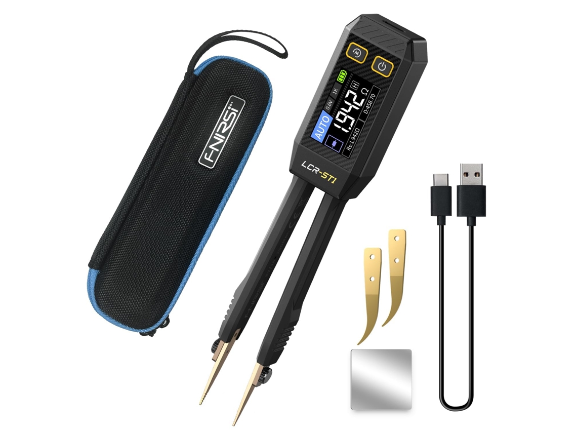 Mini Pinça De Ponte Inteligente Testador Resistência Capacitância Indutância Condução Diodo Teste Ferramenta Medição Zeuxo