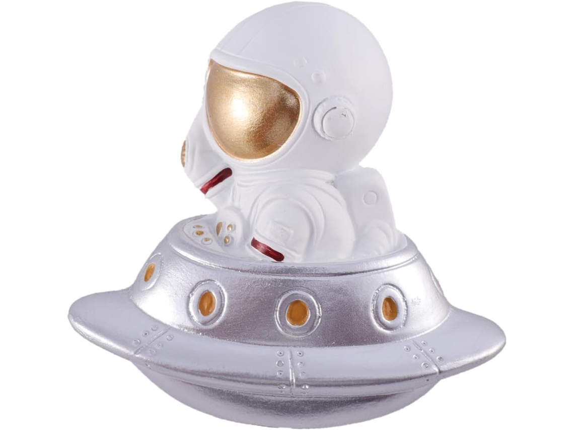 Adesivo De Parede Criativo Em Resina Com Design De Astronauta Para Decoração De Interiores E