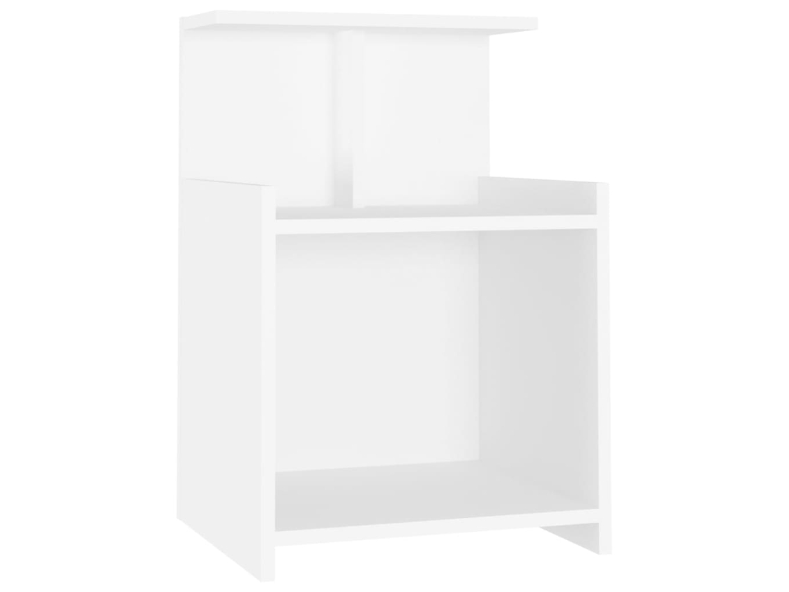 Bed Cabinet, Bed Cabinets Vidaxl Branco Madeira Processada (n/a)