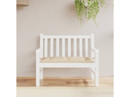 Vidaxl Almofadão P/ Banco De Jardim 110x50x7 Cm Tecido Bege