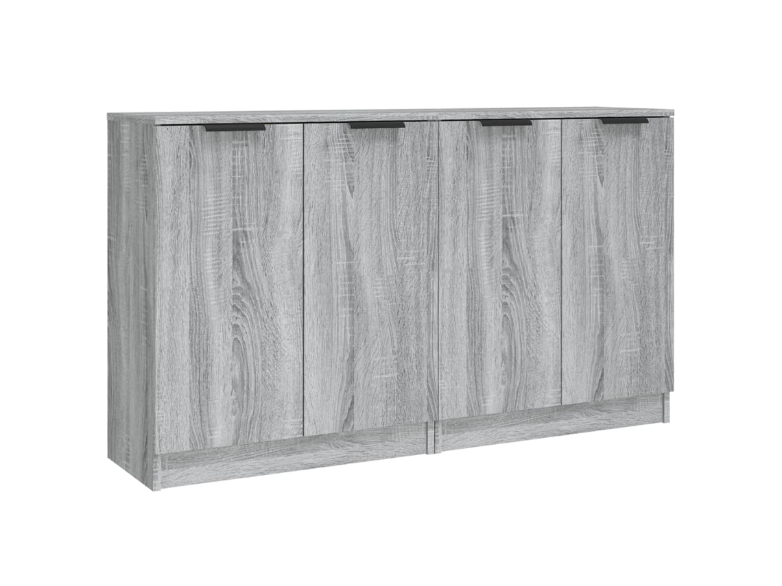 Conjunto de Aparador 2pcs Madeira Processada Cinzento Sonoma MAISON EXCLUSIVE (60x30x70 cm)