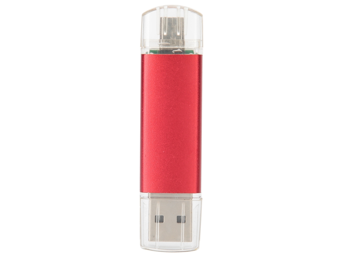 Pen Drive LAXISCREED 64gb Usb 2 em 1 Otg Vermelho