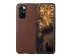Capa Protetora Dobrável Em Couro Com Textura De Pele De Cordeiro Para Xiaomi Mi Mix Fold
