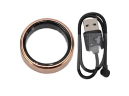 Anel De Saúde Inteligente Dourado Com Monitoramento