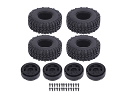 Set De Cubos De Rueda Universal Para Rc Crawler: Llanta Y Cubo De Plástico Para Axial Scx24 1/24 1/18
