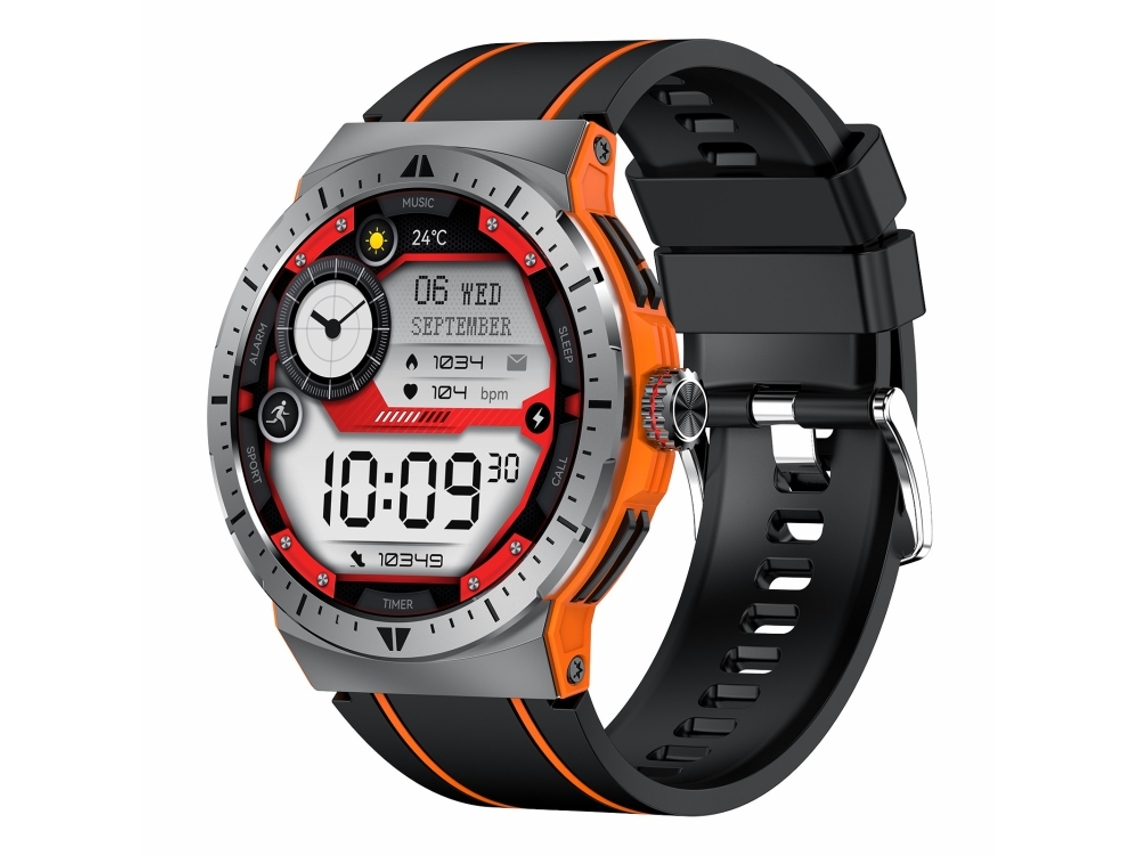 (laranja) Relógio Smart Esportivo De 1,43 Polegadas Com Bluetooth 5.3 E Proteção Ip68