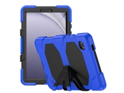 Capa Hexinyigjly Para Samsung Galaxy Tab A9 8.7 Polegadas 2020 (sm-x115), Com Moldura Frontal E Suporte Integrado Azul Escuro
