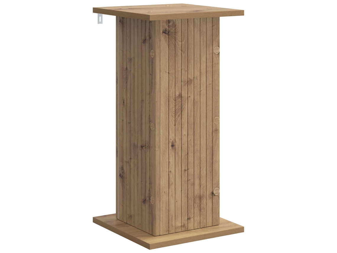Conjunto 1 Suporte Moderno Para Plantas Vidaxl Castanho Derivados De Madeira (30,5 X 30 X 60,5 Cm)