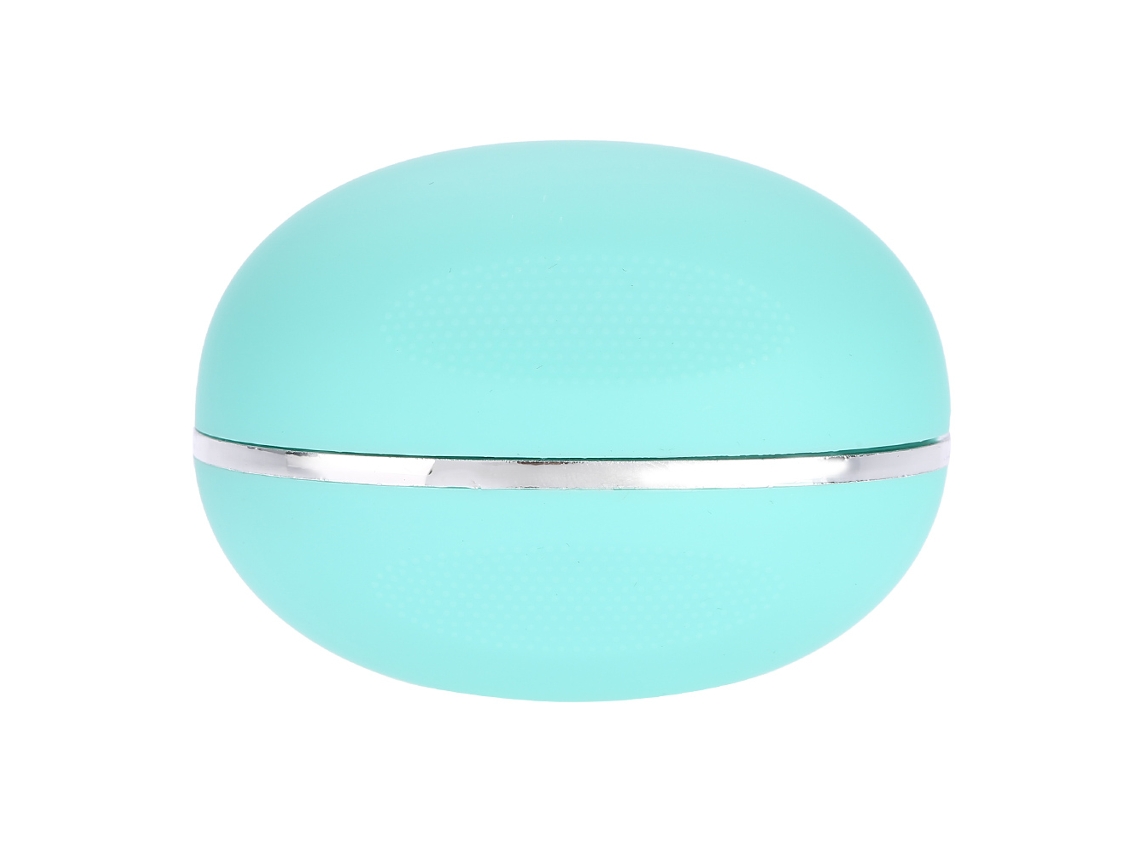 Pincel De Maquiagem Oval Para Creme E Pó Verde