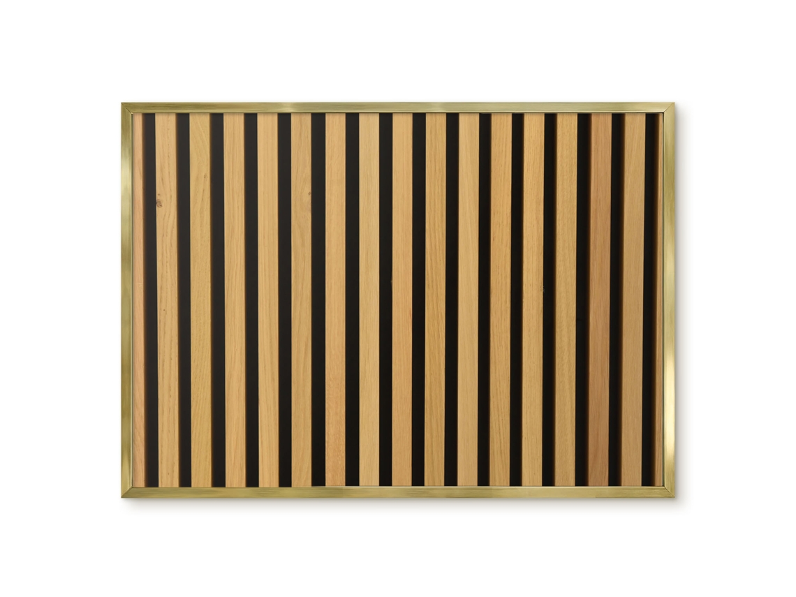 Quadro de parede magnético com listras minimalistas para escritório Espelharte (70x50 cm)