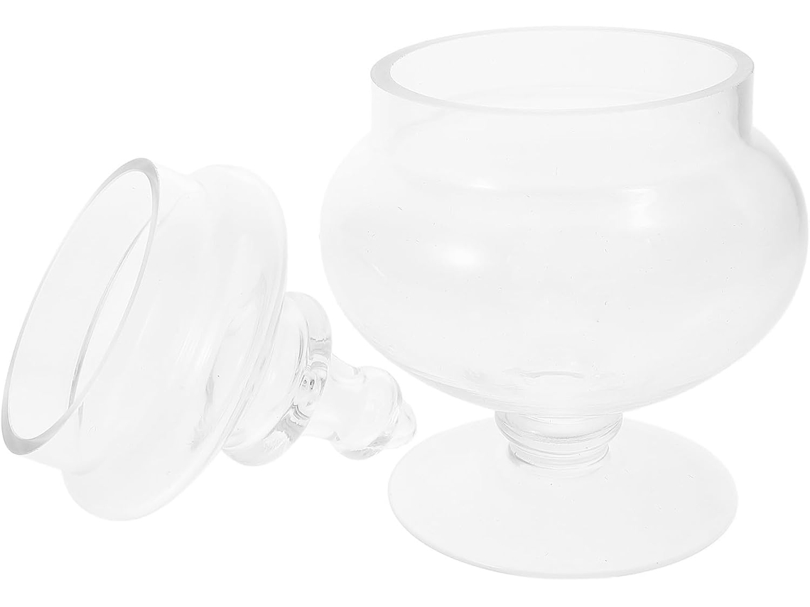 Recipiente De Vidro Hohopeti Para Grãos Com Tampa Hermética, Ideal Para Cozinha, Mantém Os Alimentos Secos, Perfeito