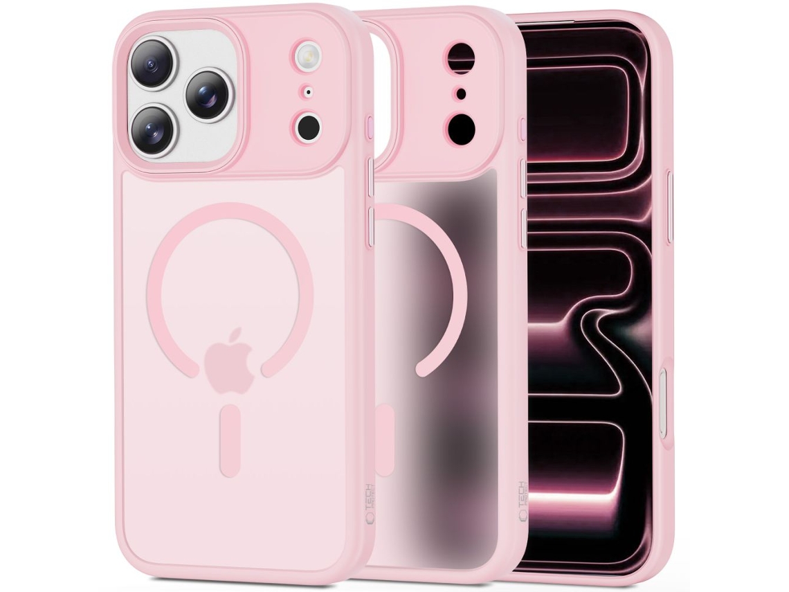 Capa Tech-protect Magmat Para Iphone 17 Pro Magsafe Rosa Fosco Alta Proteção