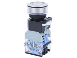 Interruptor Compacto Botão Luz Azul 12v 30mm