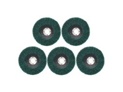 Disco de Lamas de Fibra de Nailon 100mm, 120, para Esmeril Angular, Desbaste e Pulido com S/MARCA