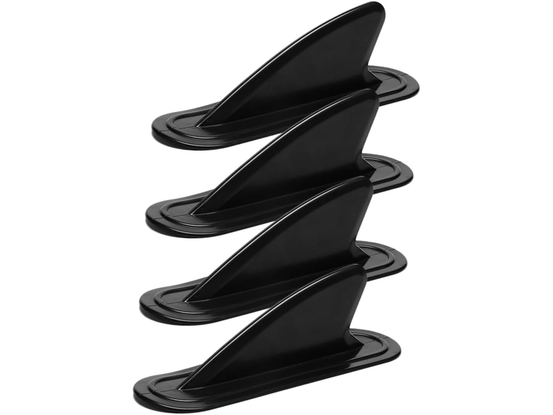 Quilhas De Surf Pretas Em Pvc, Divisor De Água Compatível Com Pranchas De Stand Up Paddle E Caiaques