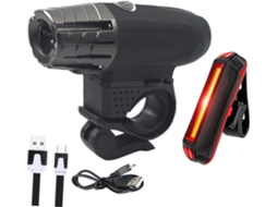 Conjunto De Luzes Bicicleta Recarregáveis Via Usb Para Bicicletas